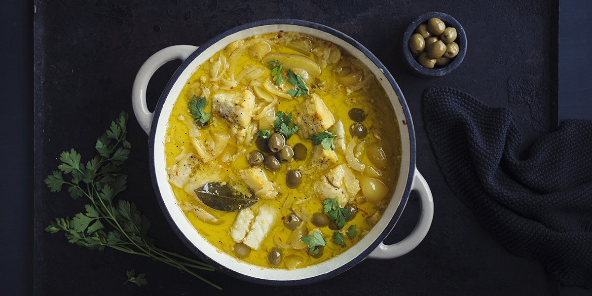 Hvit bacalao med potetmos