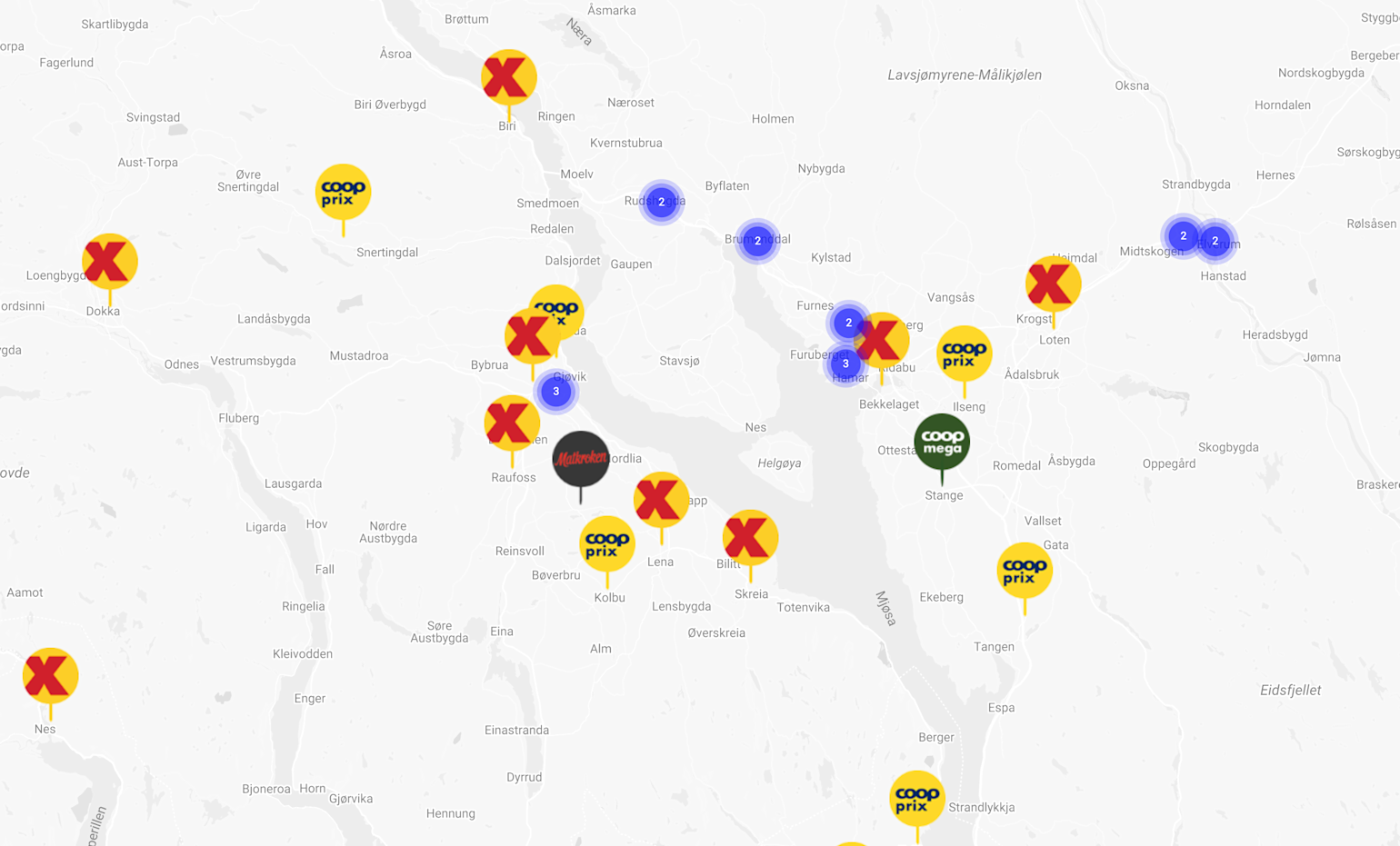 teaser kart butikker