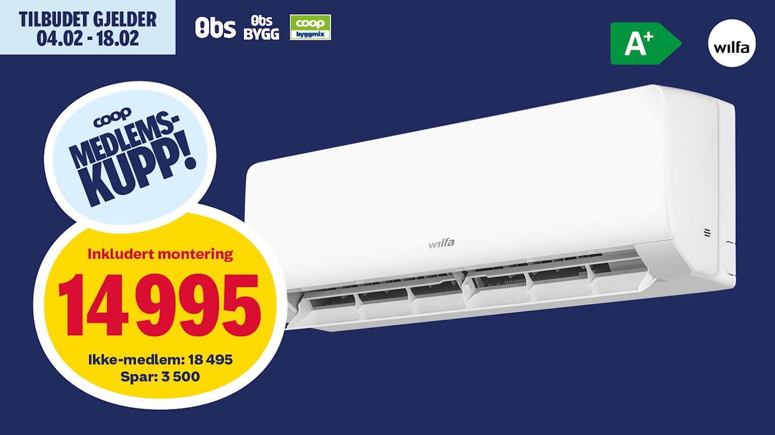 Wilfa Narvik 30 varmepumpe