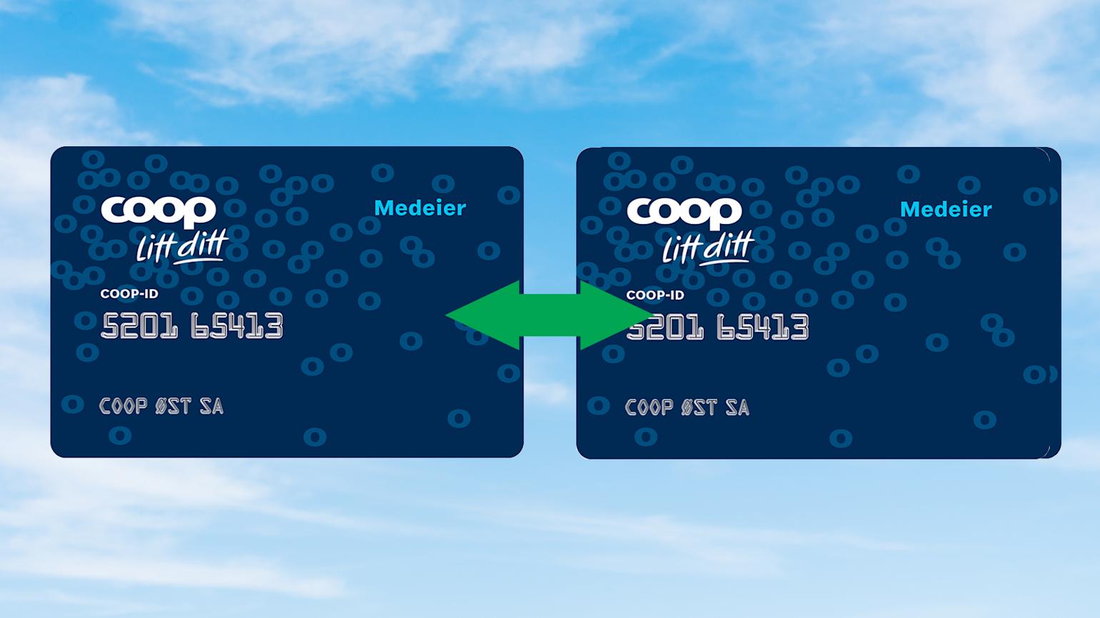 Overføre mellom to medlemskontoer