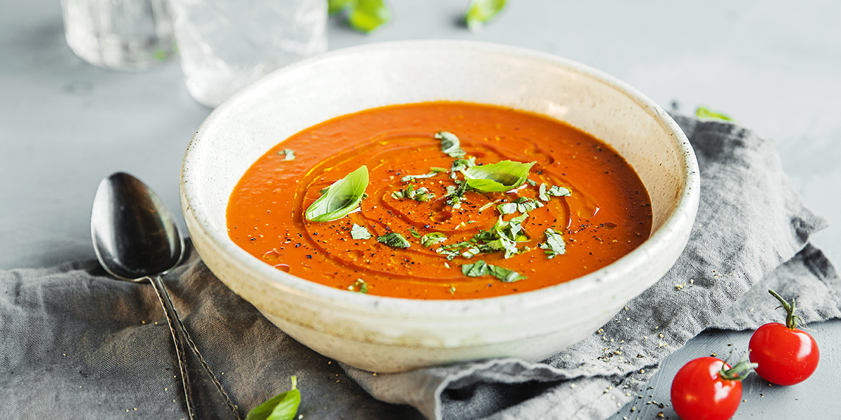 Ovnsbakt tomatsuppe
