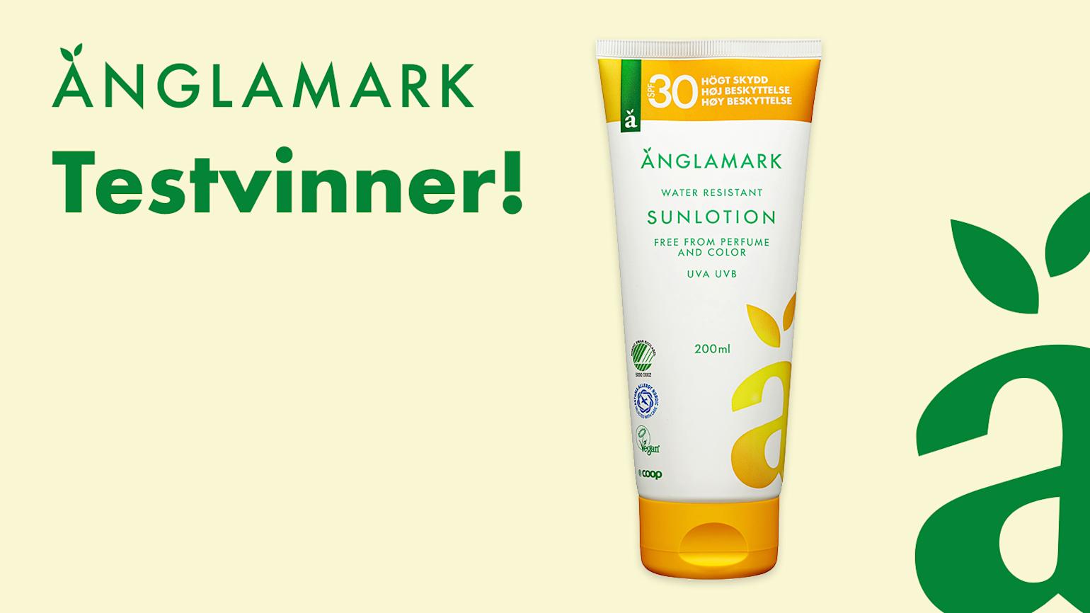 Änglamark solkrem testvinner 2025