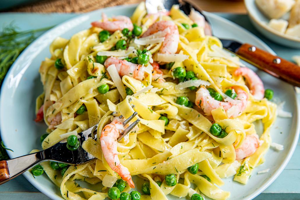 Spaghetti Med Reker Rask og god pasta med reker | Oppskrift - Coop Prix
