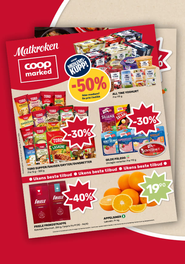 Kundeavis mobil Marked/Matkroken uke 3