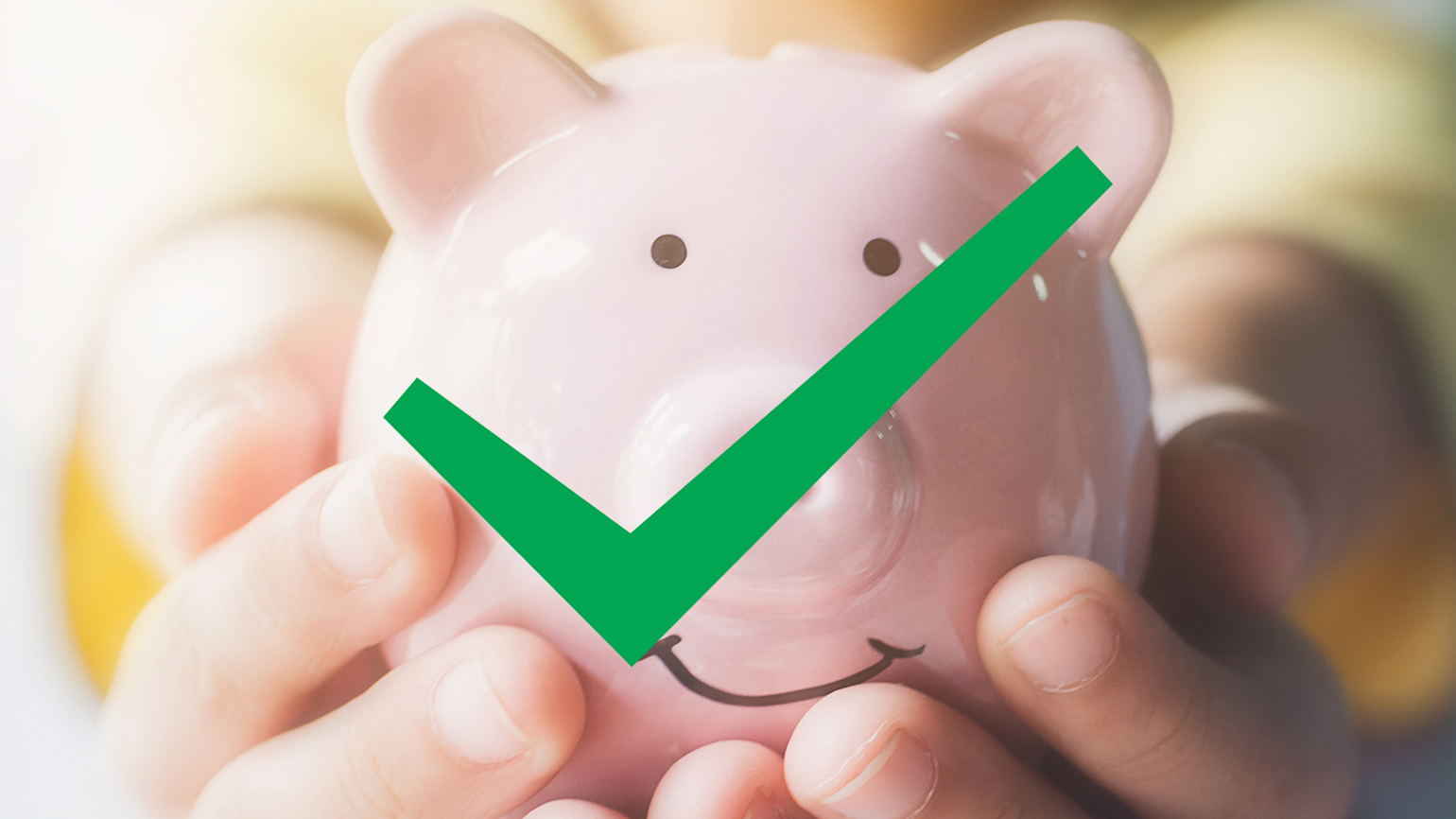 Opprette høyrentekonto - sparegris med ferdig tegn