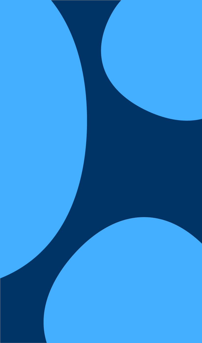 Boblemønster i digital blå på mørkeblå bakgrunn