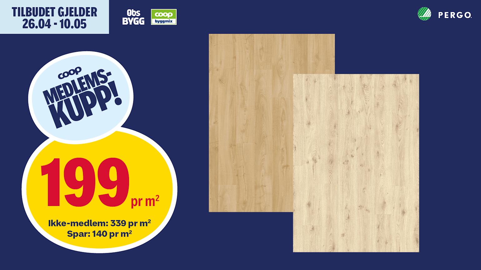 Pergo Trondheim 1 stav laminatgulv