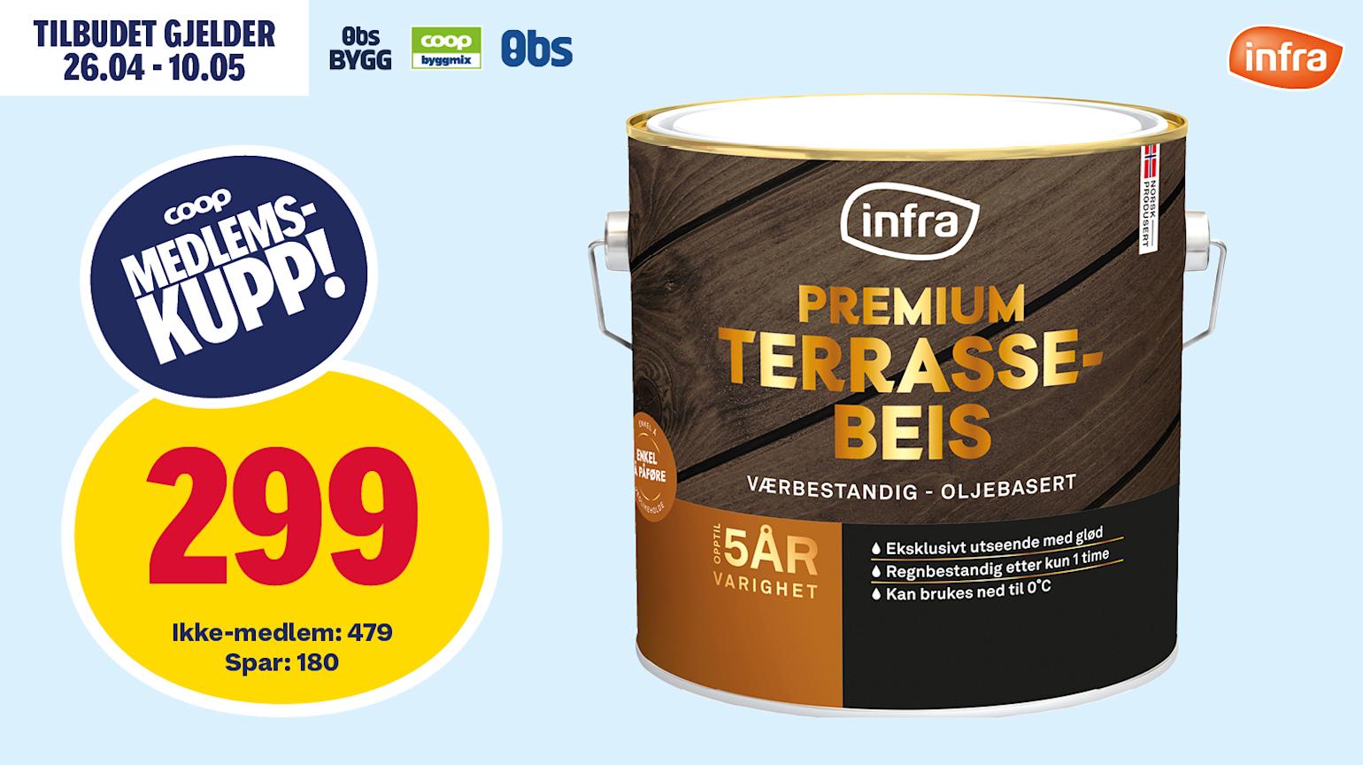 Infra Premium Terrassebeis