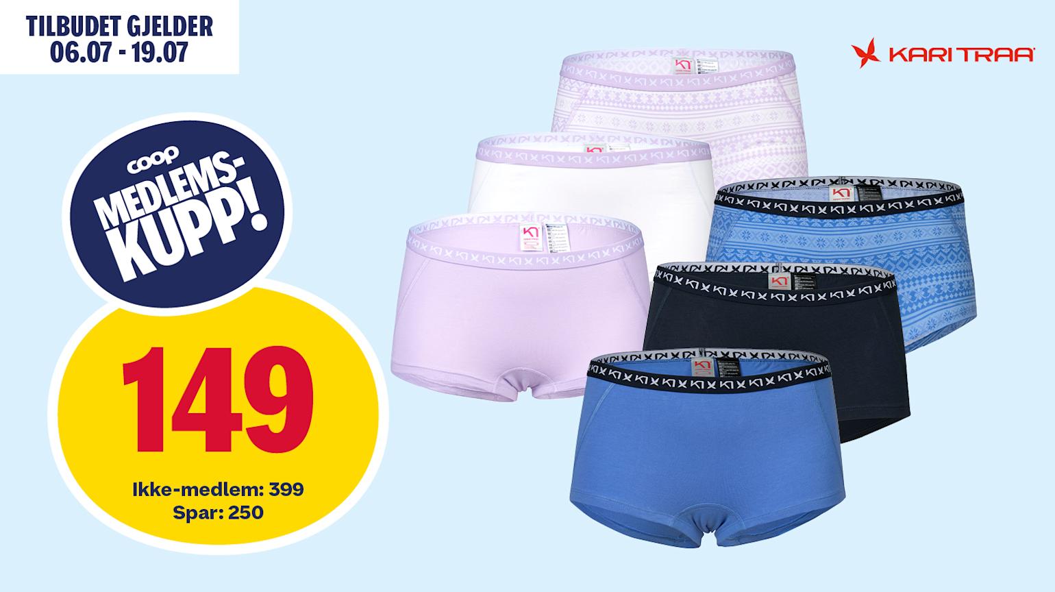 Kari Traa Therese hipstertruser 3-pk dame
