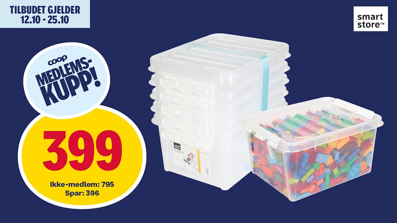 Smartstore™ Classic 31 L oppbevaringsboks 5 pk