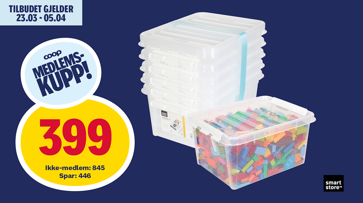 Smartstore™ Classic 31 oppbevaringsboks 5pk