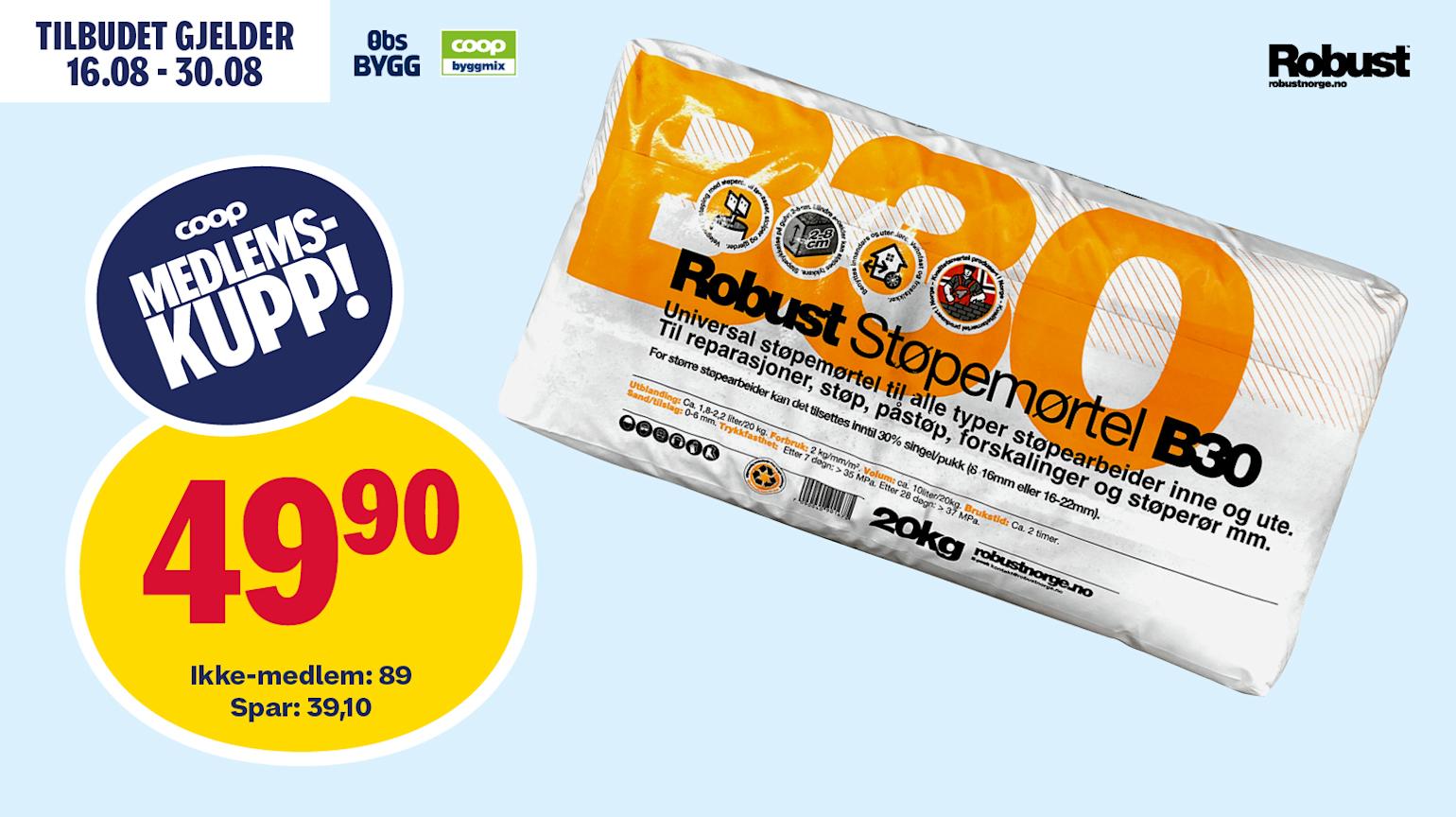Robust Støpemørtel B30