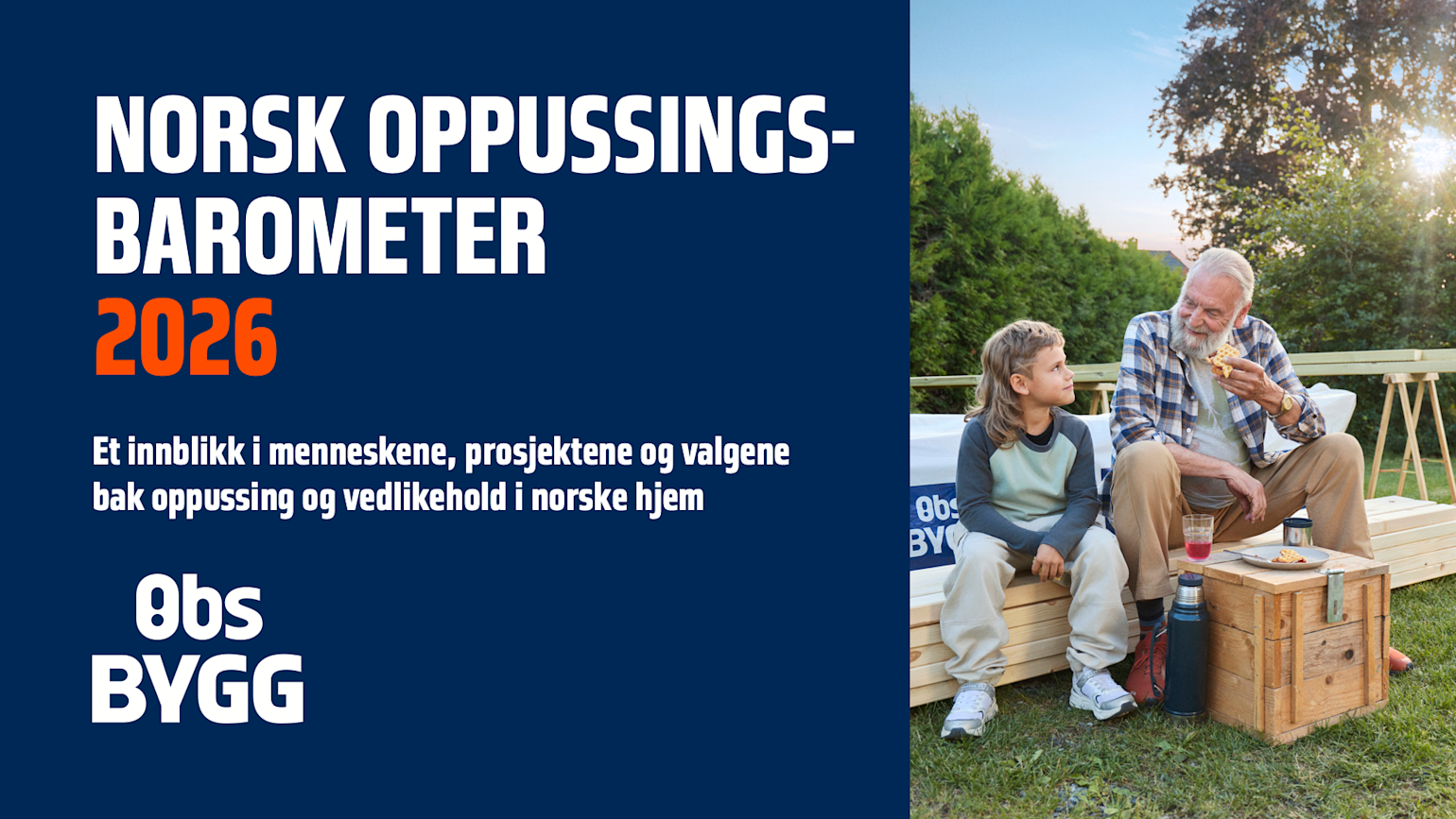Obs BYGG – Norsk Oppussingsbarometer 2026