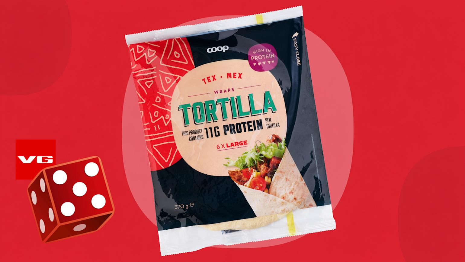 Coop Tex Mex Wraps taco Tortilla protein