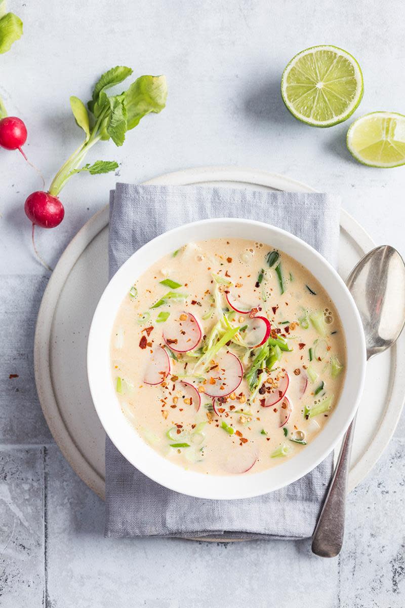 lunsj kremet-thaisuppe