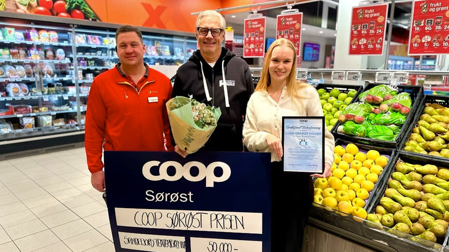 Overrekkelse av Coop Sørøst prisen 2025 - Sandefjord Teaterforening