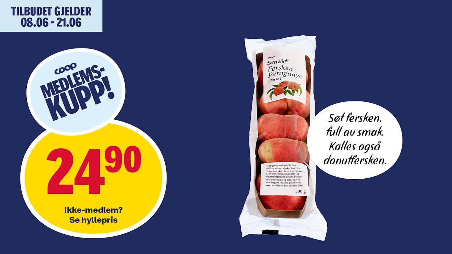 Smak* Fersken paraguayo 500 g