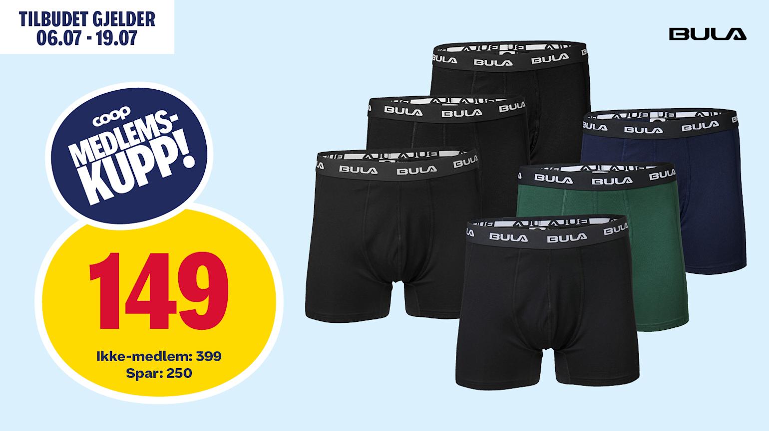 Bula Frame boxer 3-pk herre