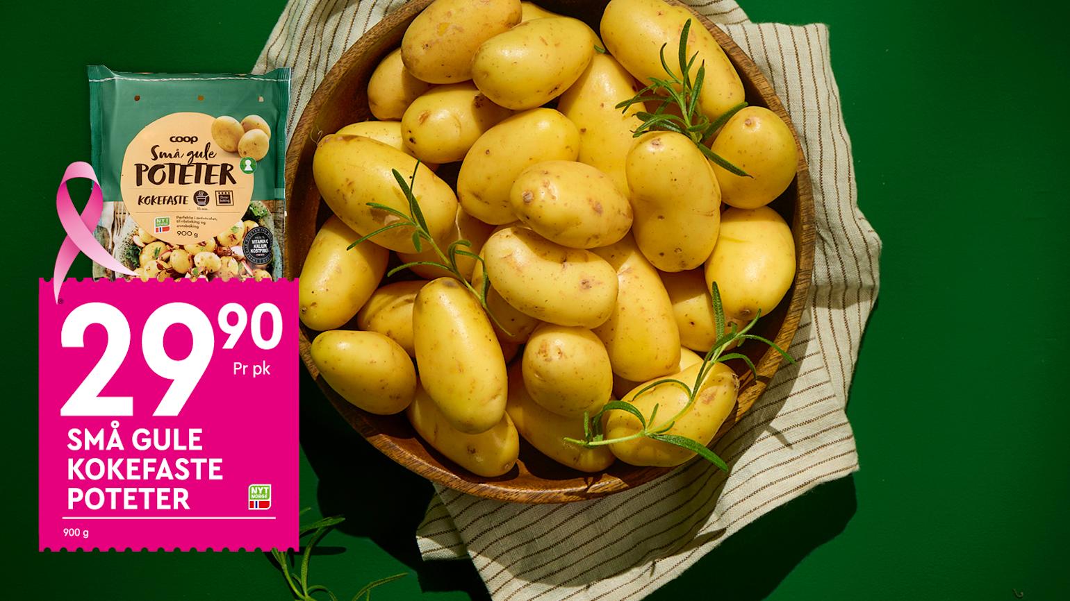Del av fruktsjefens favoritter. Poteter i en treskål.