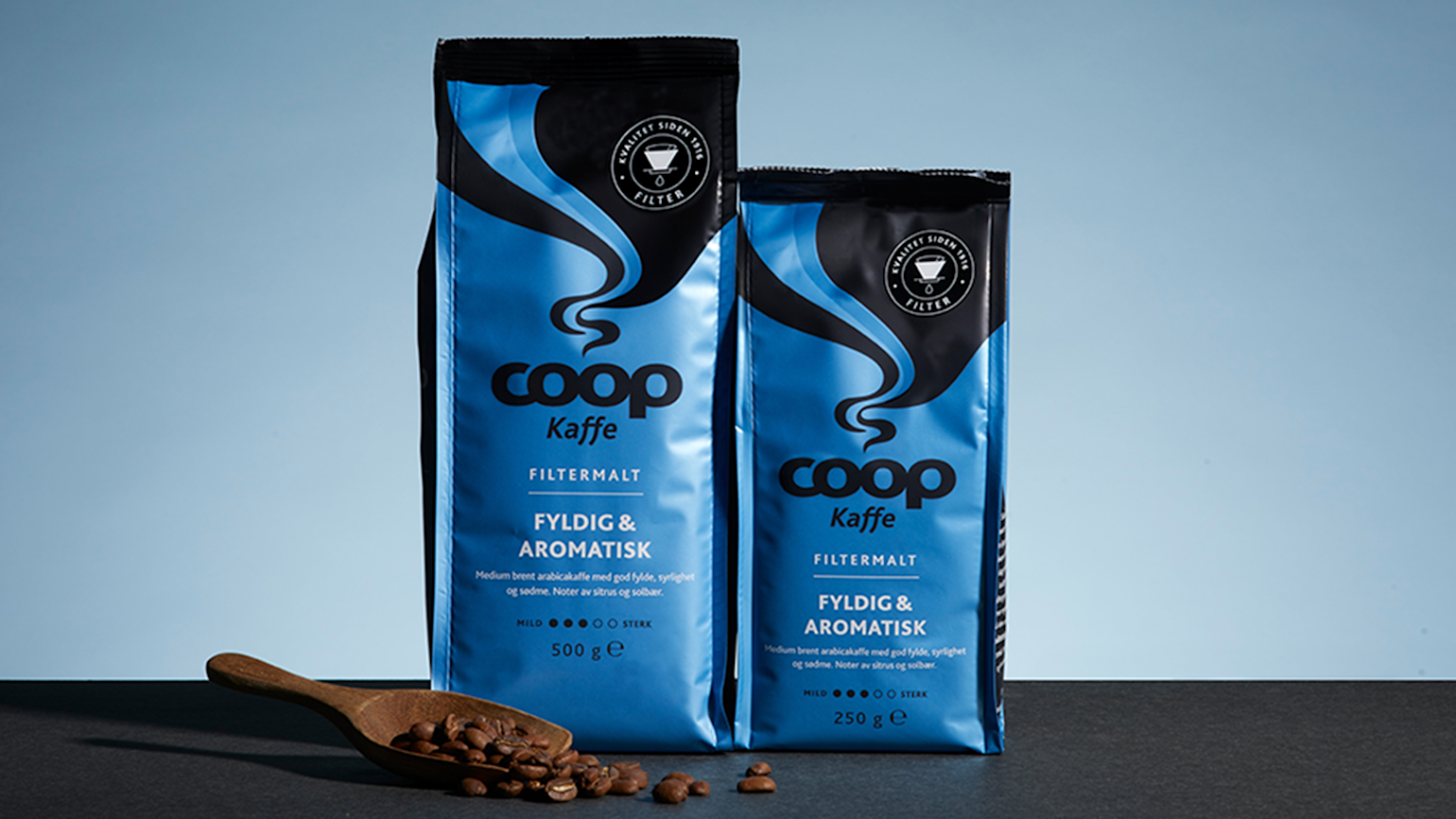 coop kaffe blå Fyldig og Aromatisk