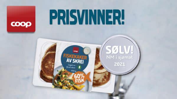 Sølv til Coop fiskekaker av skrei