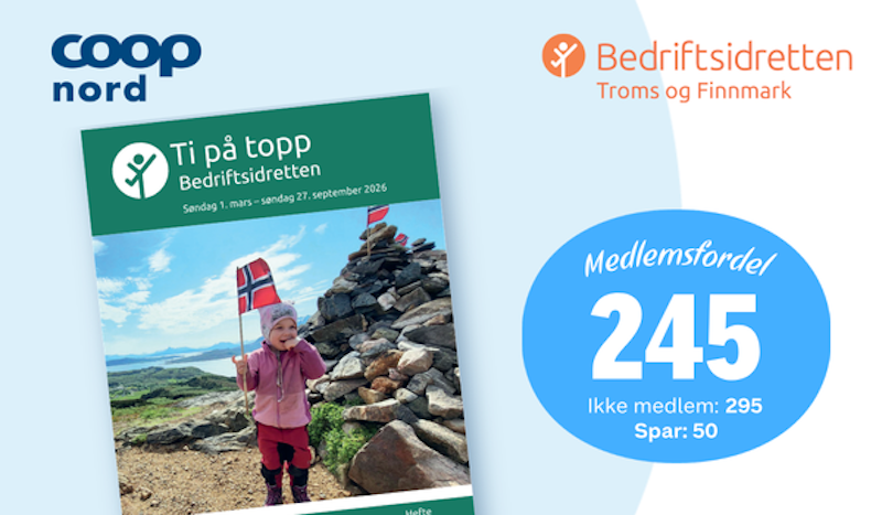 Medlemsfordel på Ti på topp Harstad