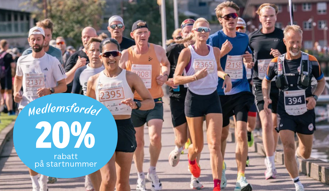 posrsgrunn Halvmaraton 20% fordel