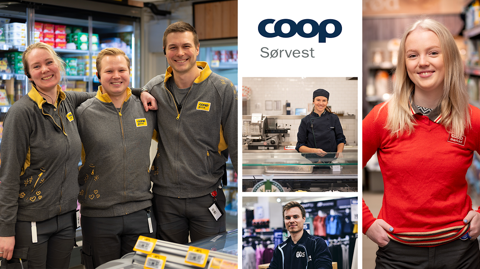 Coop Sørvest - Bildekollasj - Lærlinger