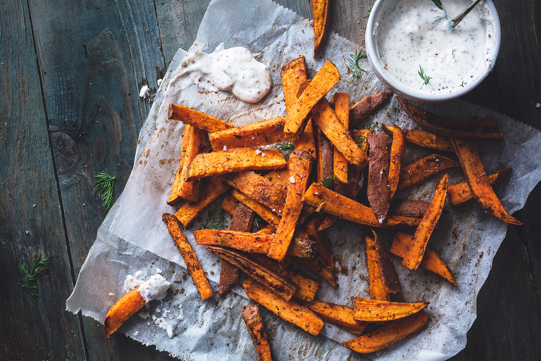 Hjemmelaget søtpotetfries