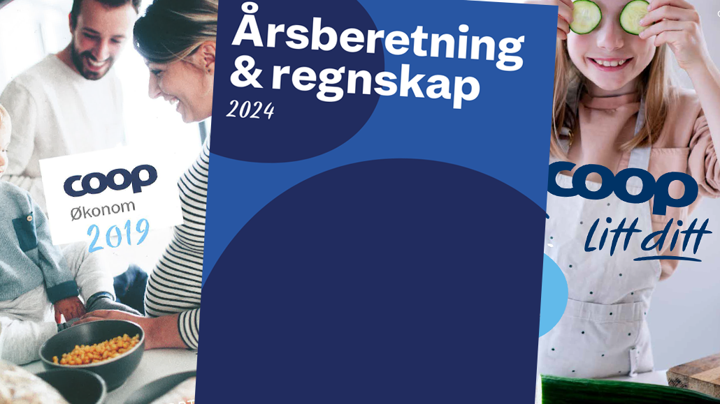 Bilde av forsider av flere årsberetninger.