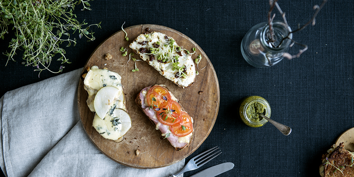 Ostesmørbrød i ovn - på 3 måter