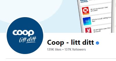 Verifiseringsmerke Coop litt ditt