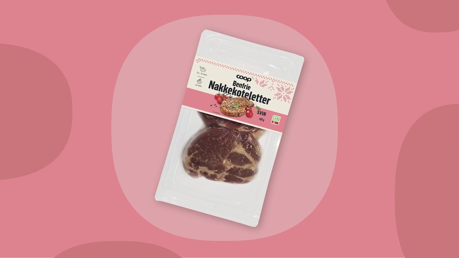 Benfrie nakkekoteletter 400g