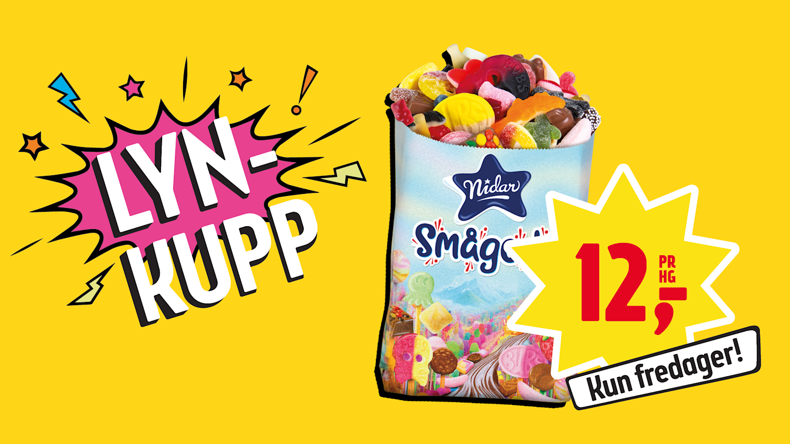 Prix Lynkupp Nidar smågodt