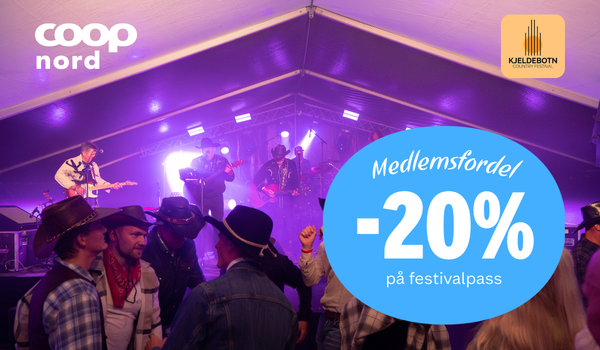 Medlemspris på festivalpass til Kjeldebotn Countryfestival