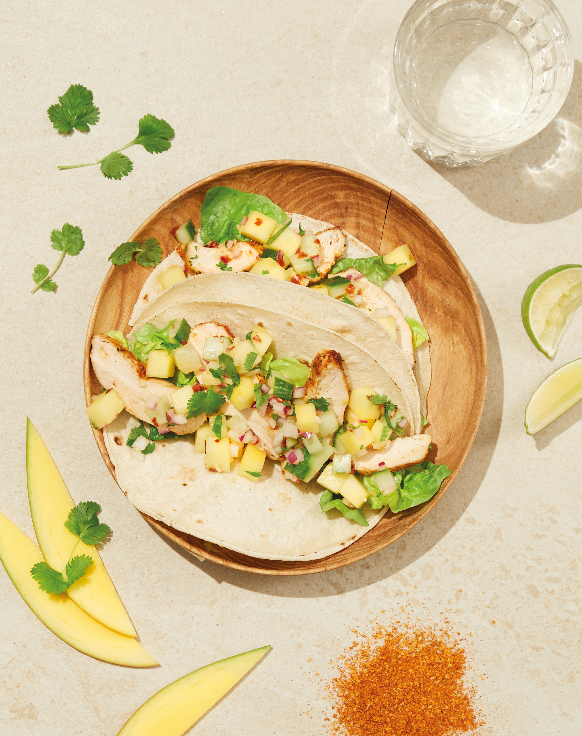 Kyllingtaco med mango