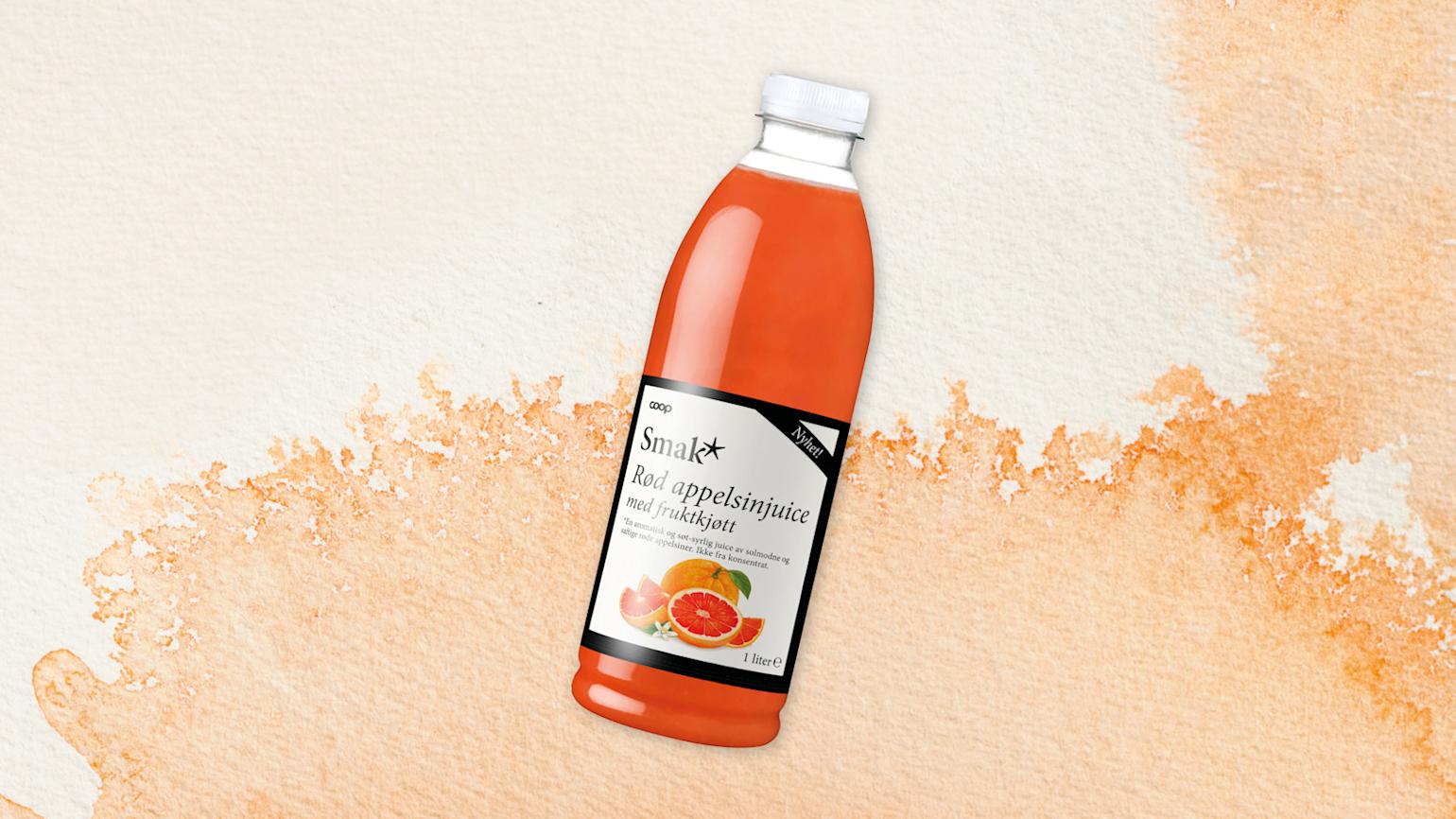 Smak Rød applelsinjuice med fruktkjøtt Hero