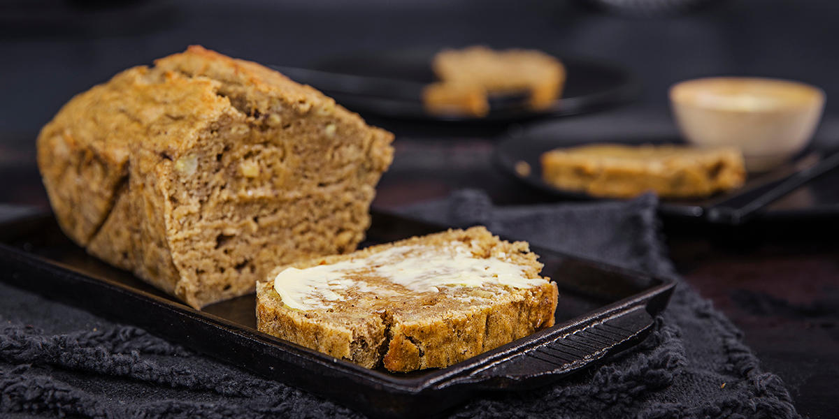 Saftig bananbrød nesten uten sukker