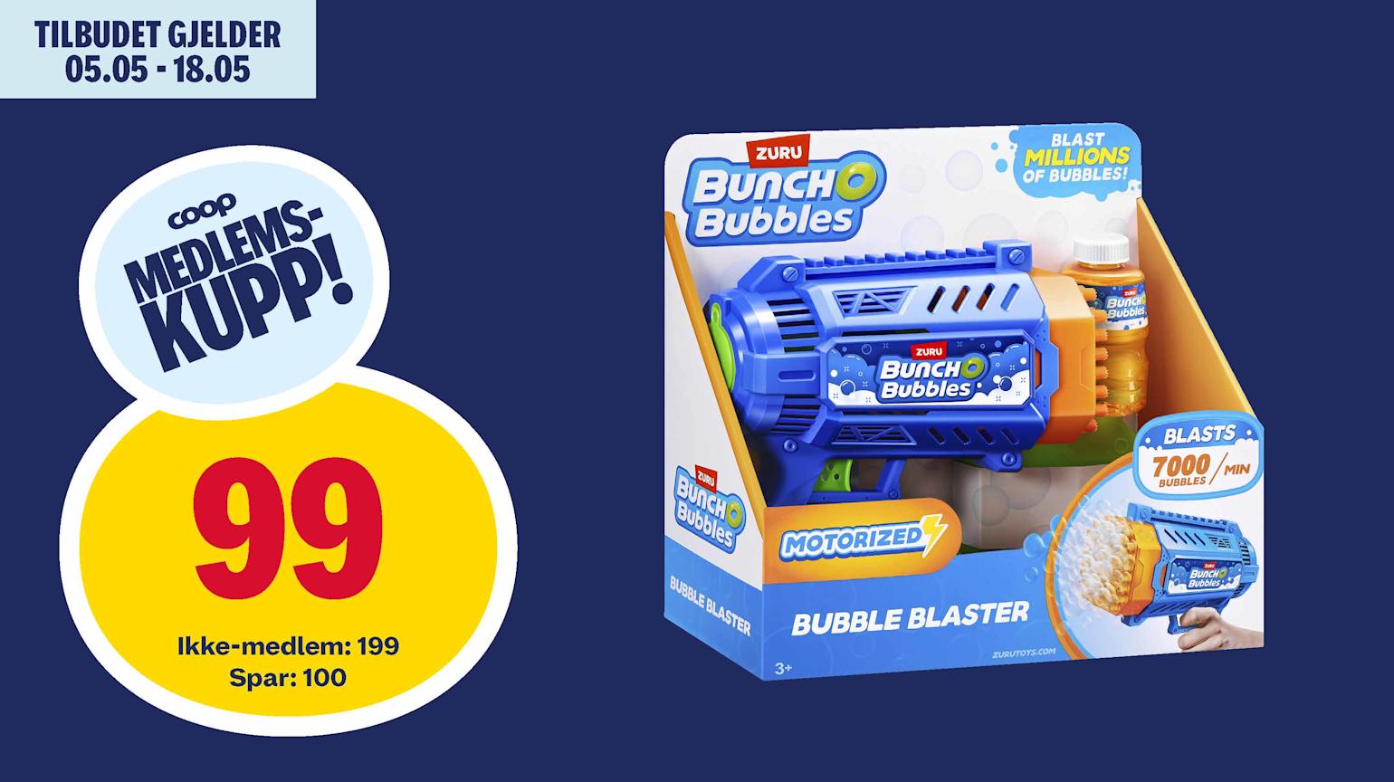 Bunch O Bubbles såpeboblemaskin