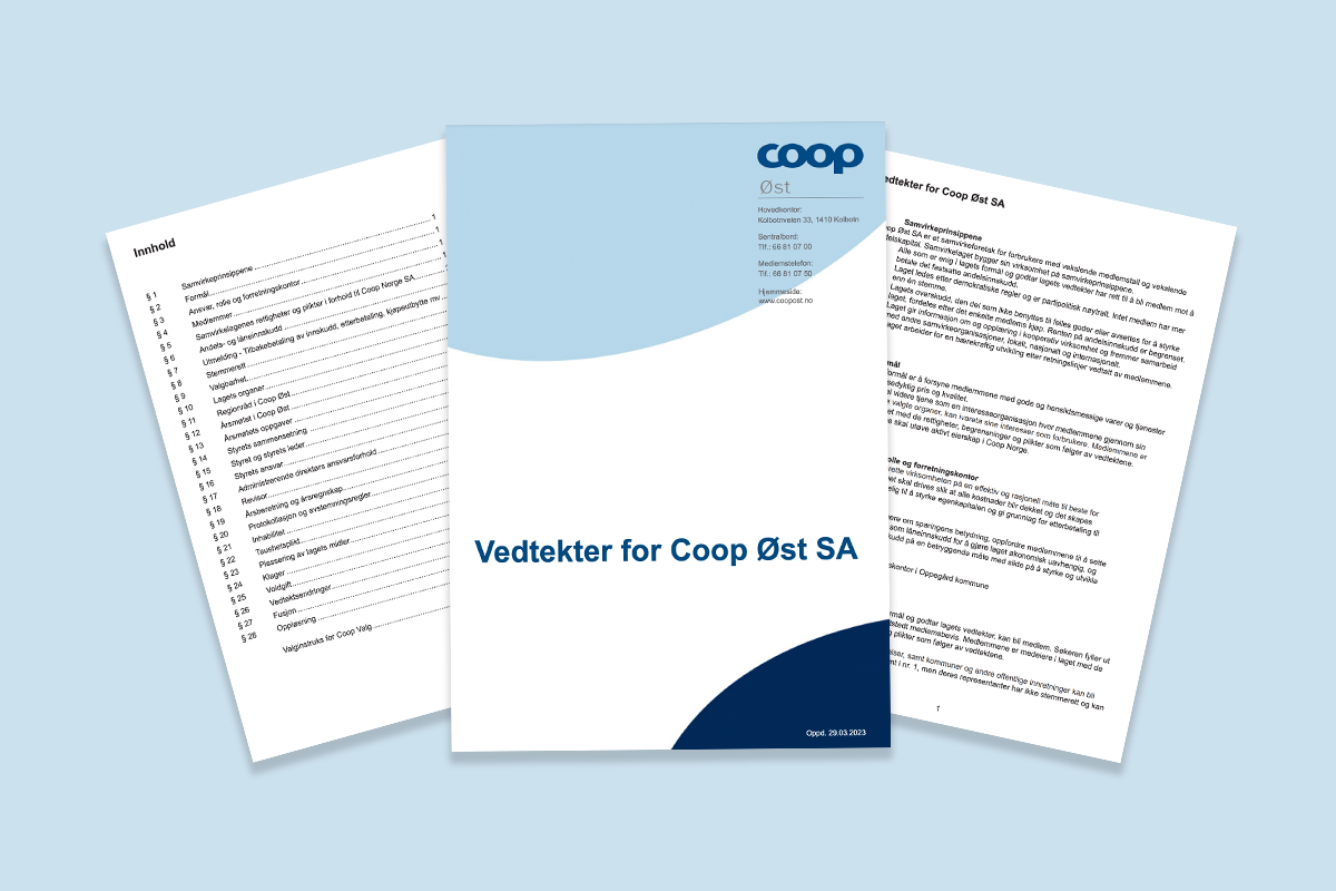 coop ost vedtekter