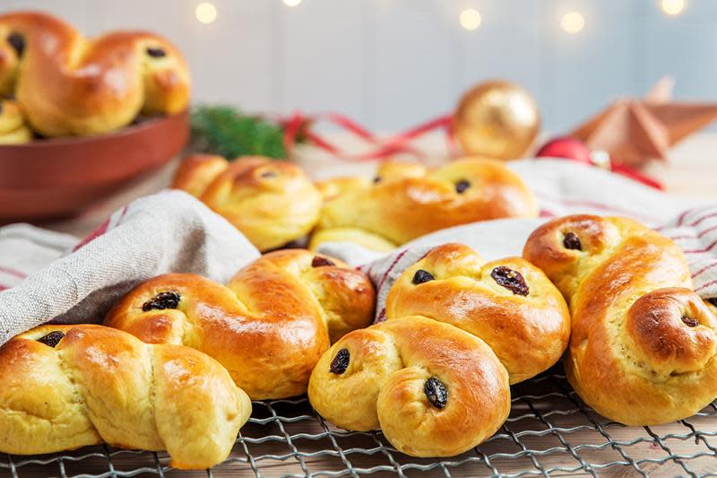 Lussekatter med gurkemeie