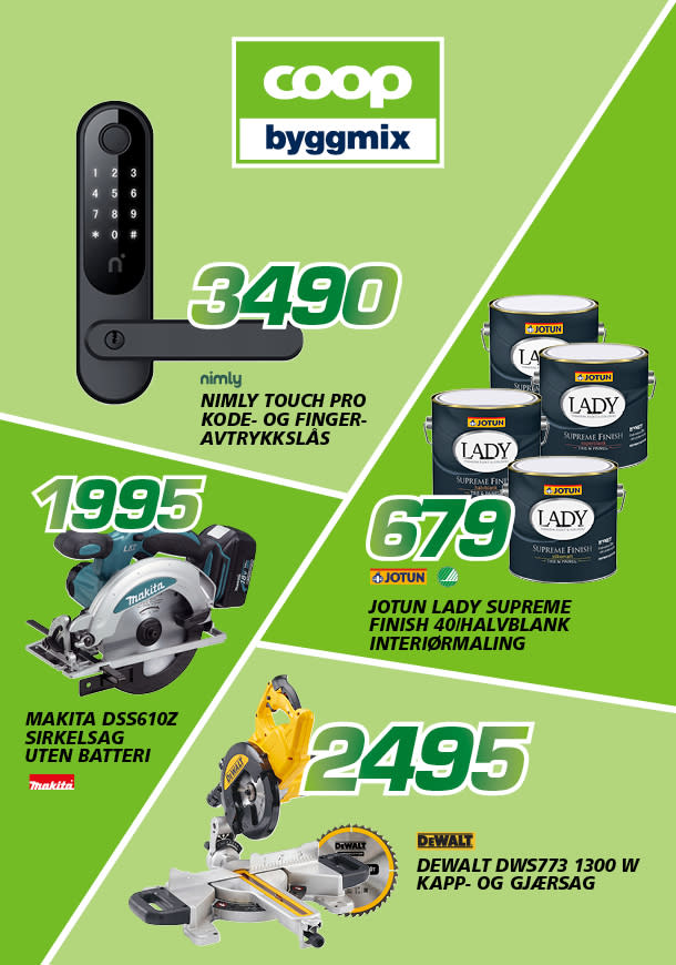 Byggmix mobil forside uke 12-13
