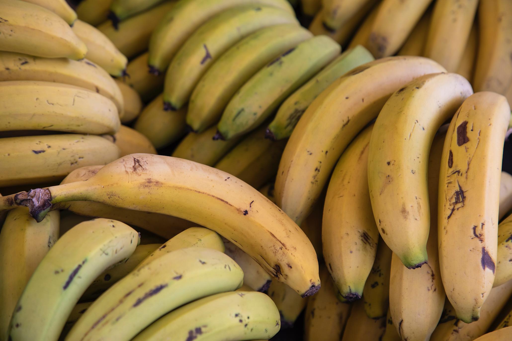 Mange litt gamle bananer