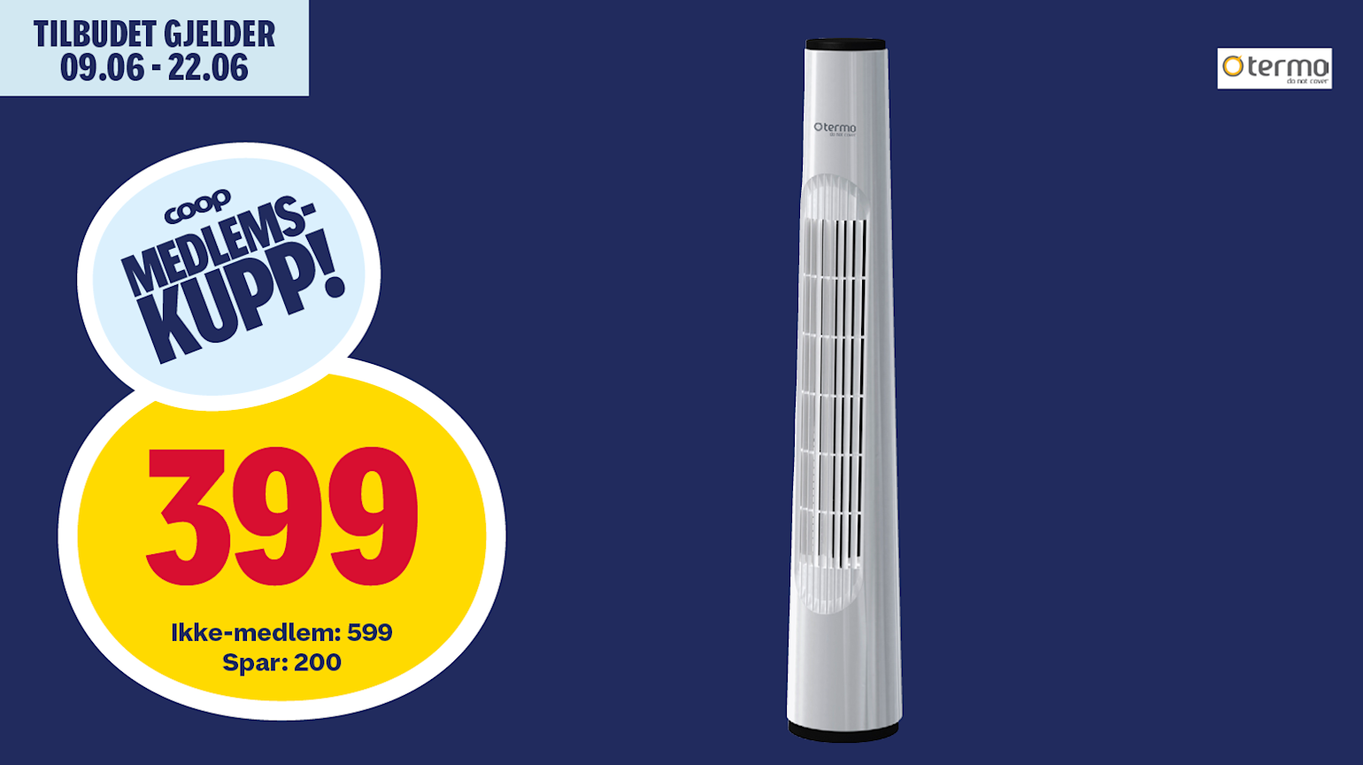 Termo 516000 Wind gulvvifte