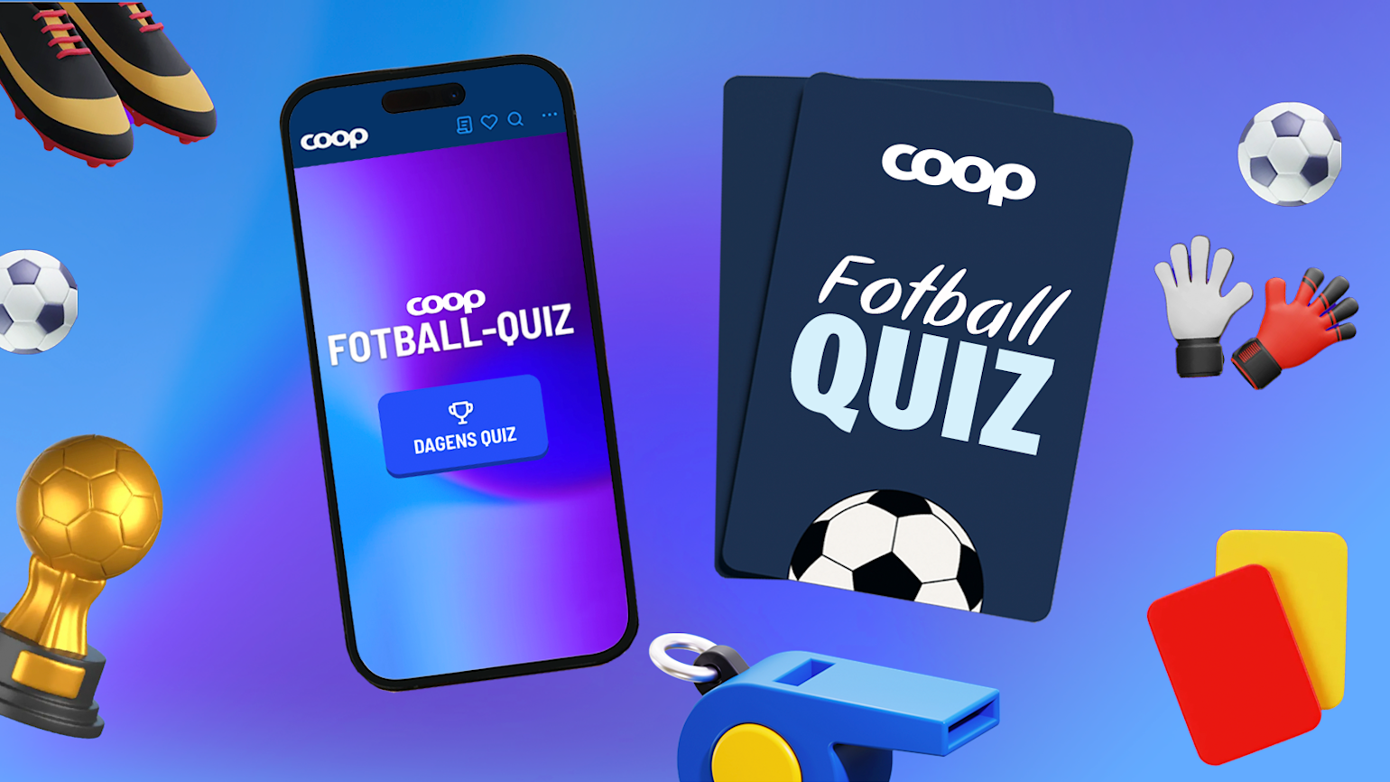 Fotballquiz with props | Coop Spill