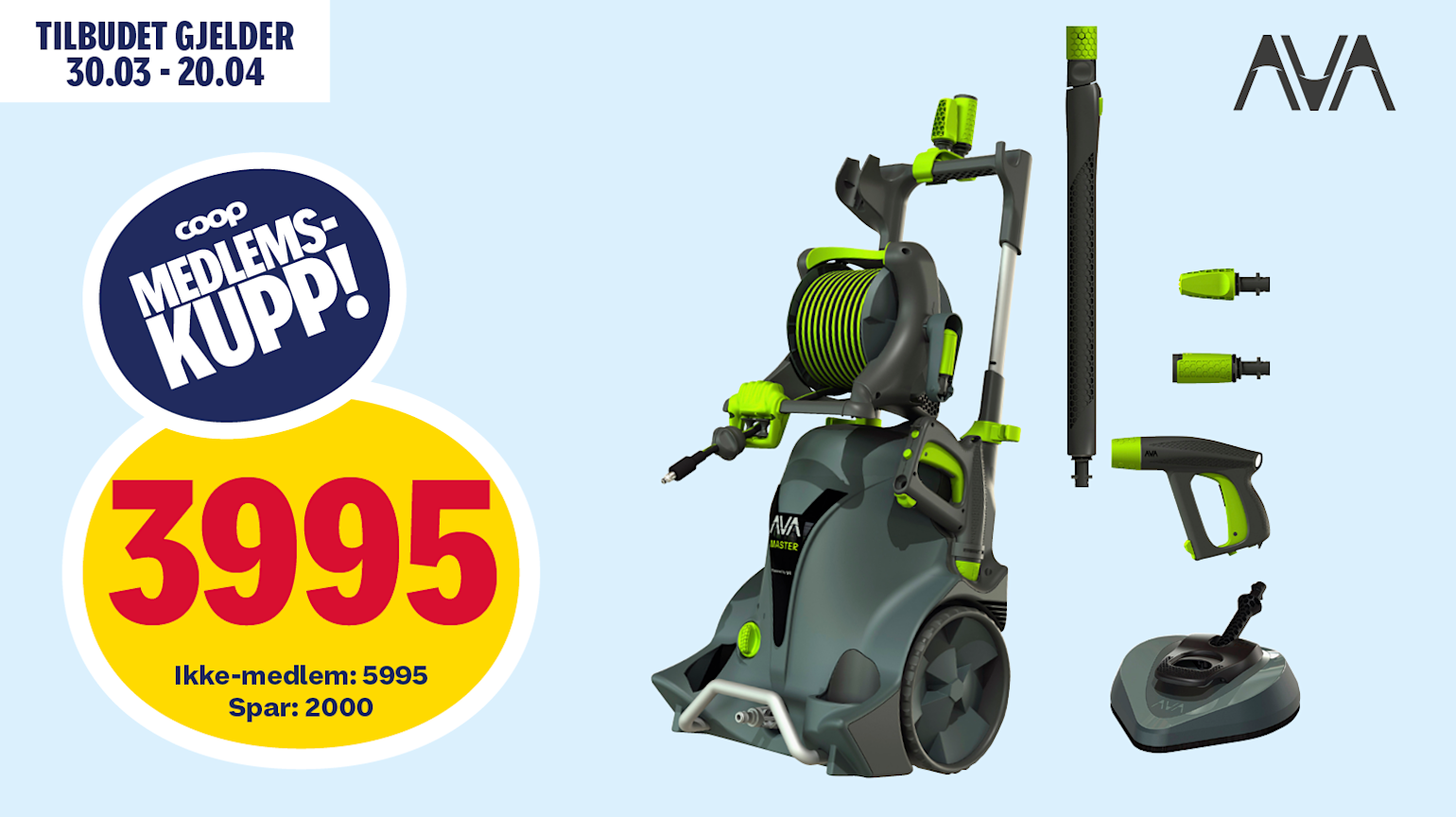 AVA Master 2.0 P70 Mega Bundle høytrykksspyler