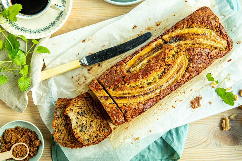 Supersaftig bananbrød med nøtter