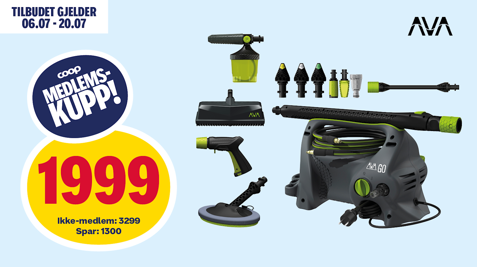AVA Go P55 Limited Edition høytrykksspyler