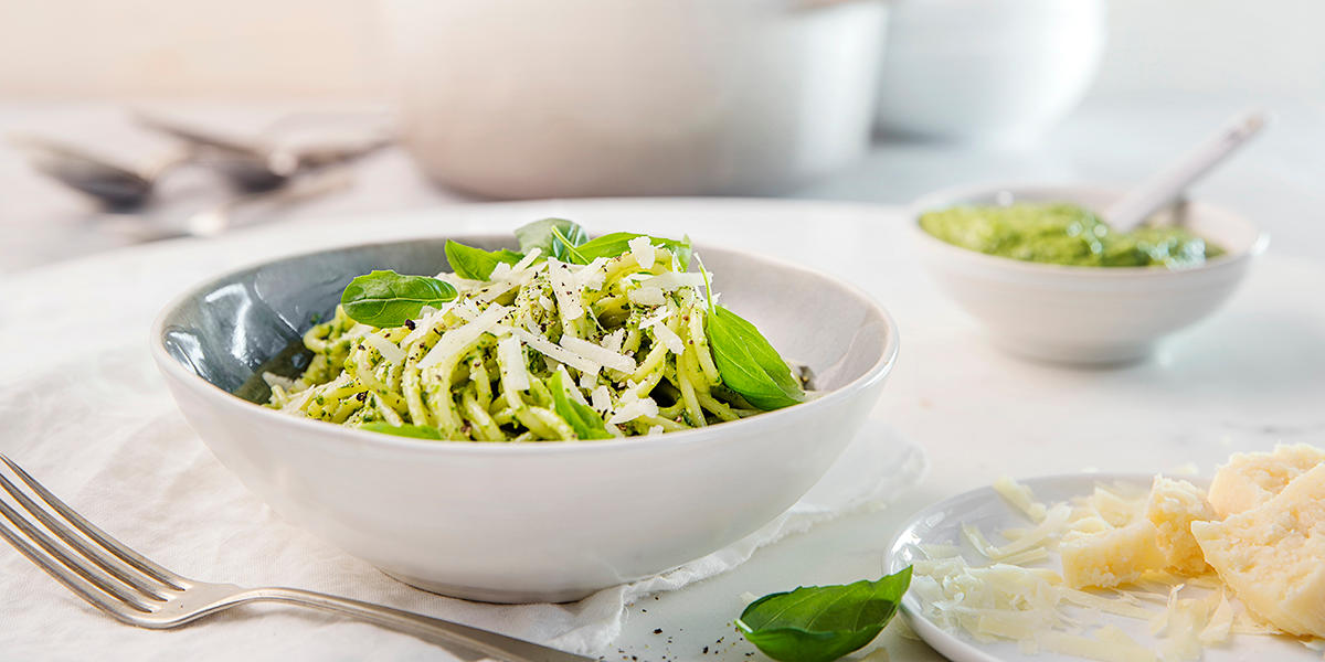 Sunn pasta med avokado