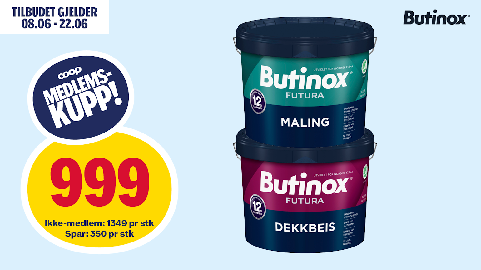Butinox Futura maling/dekkbeis